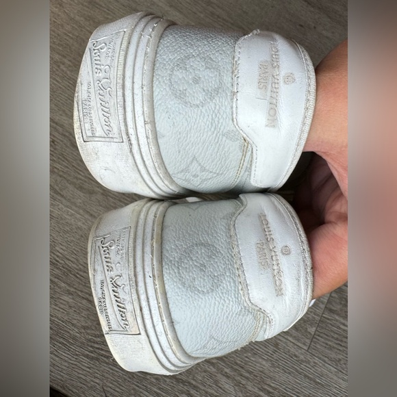 Louis Vuitton Trocadero Light Gray Monogram Shoes - Men US Size 7 - Picture 9 of 9